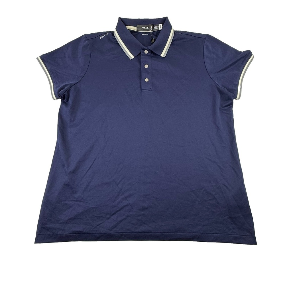 RLX Ralph‎ Lauren Women's Golf Polo Paris Olympics 2024 Blue Size Large NWT
